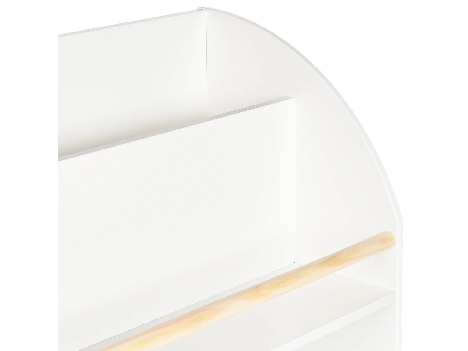 Regał 3 półki LILOET MDF 102 cm Biały