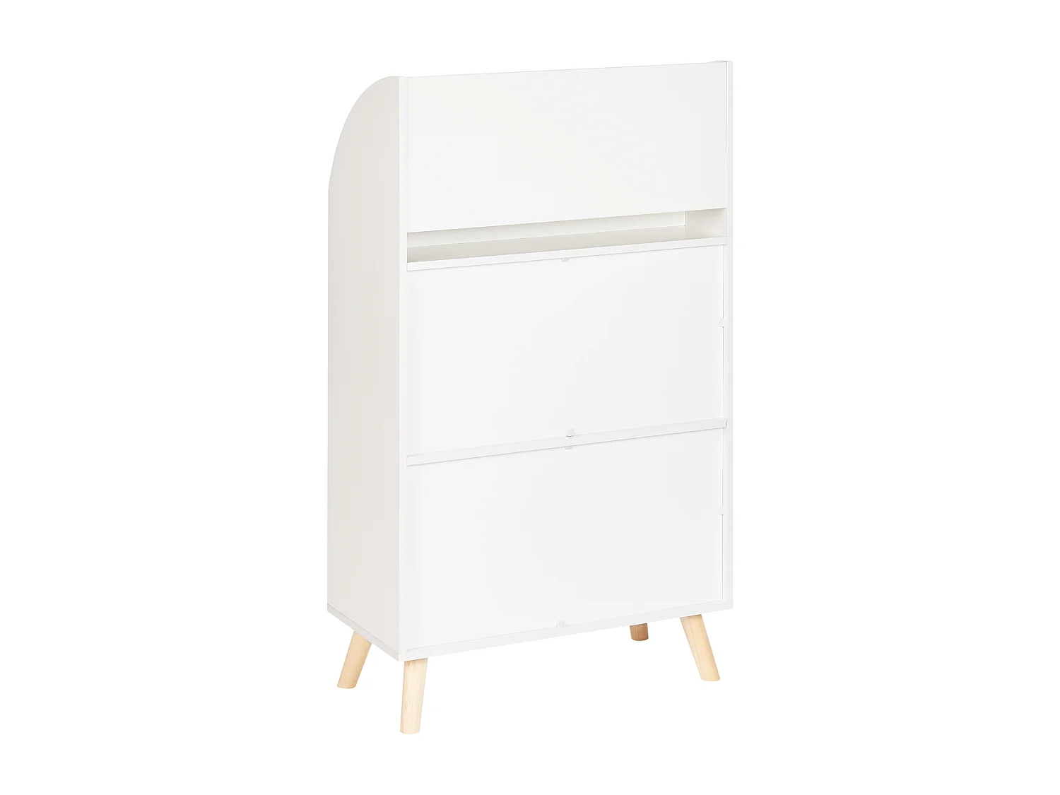 Libreria a 3 ripiani LILOET Derivati del legno 102 cm Bianco