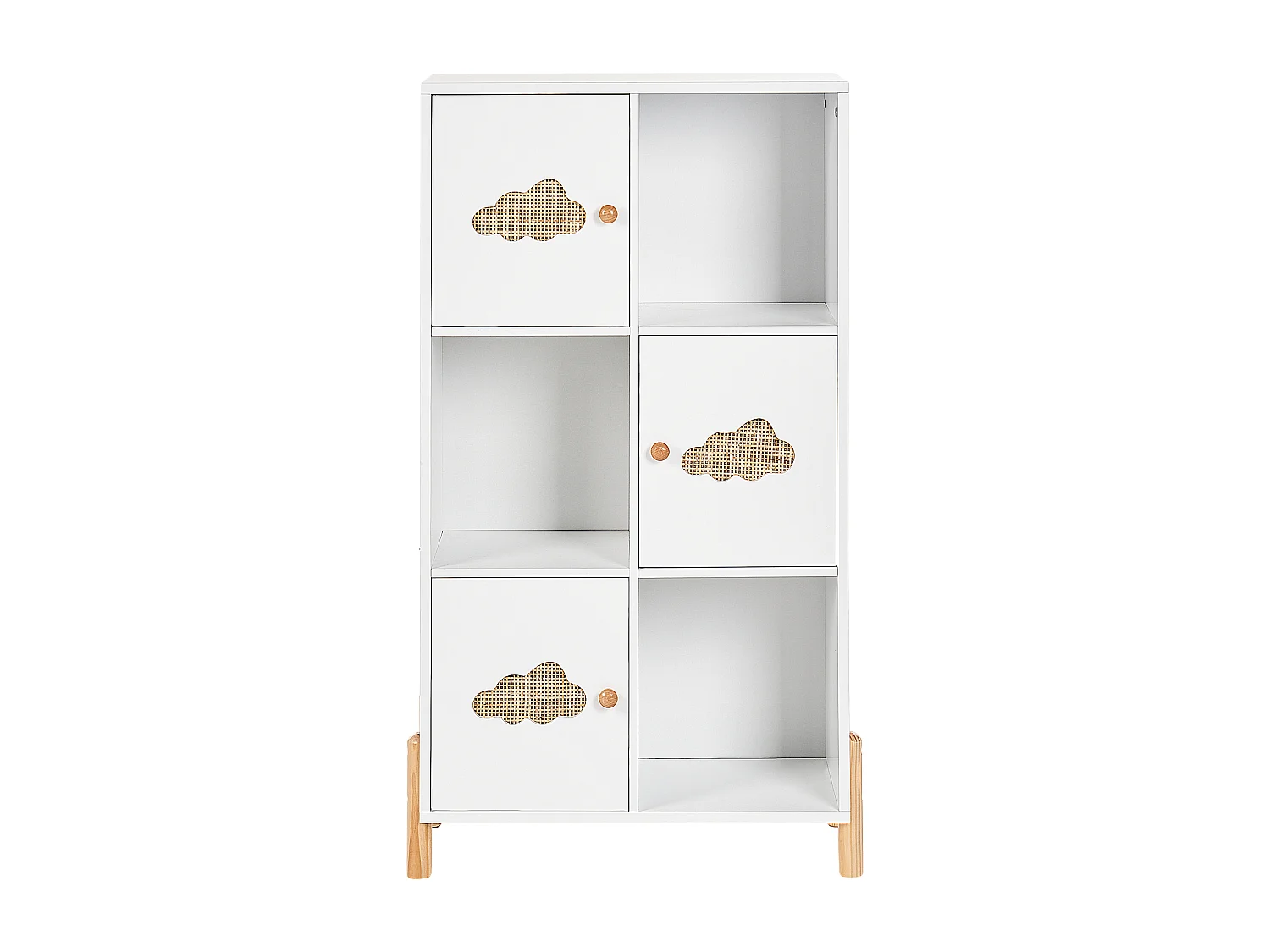 Libreria CLOUDY Derivati del legno 111 cm Bianco