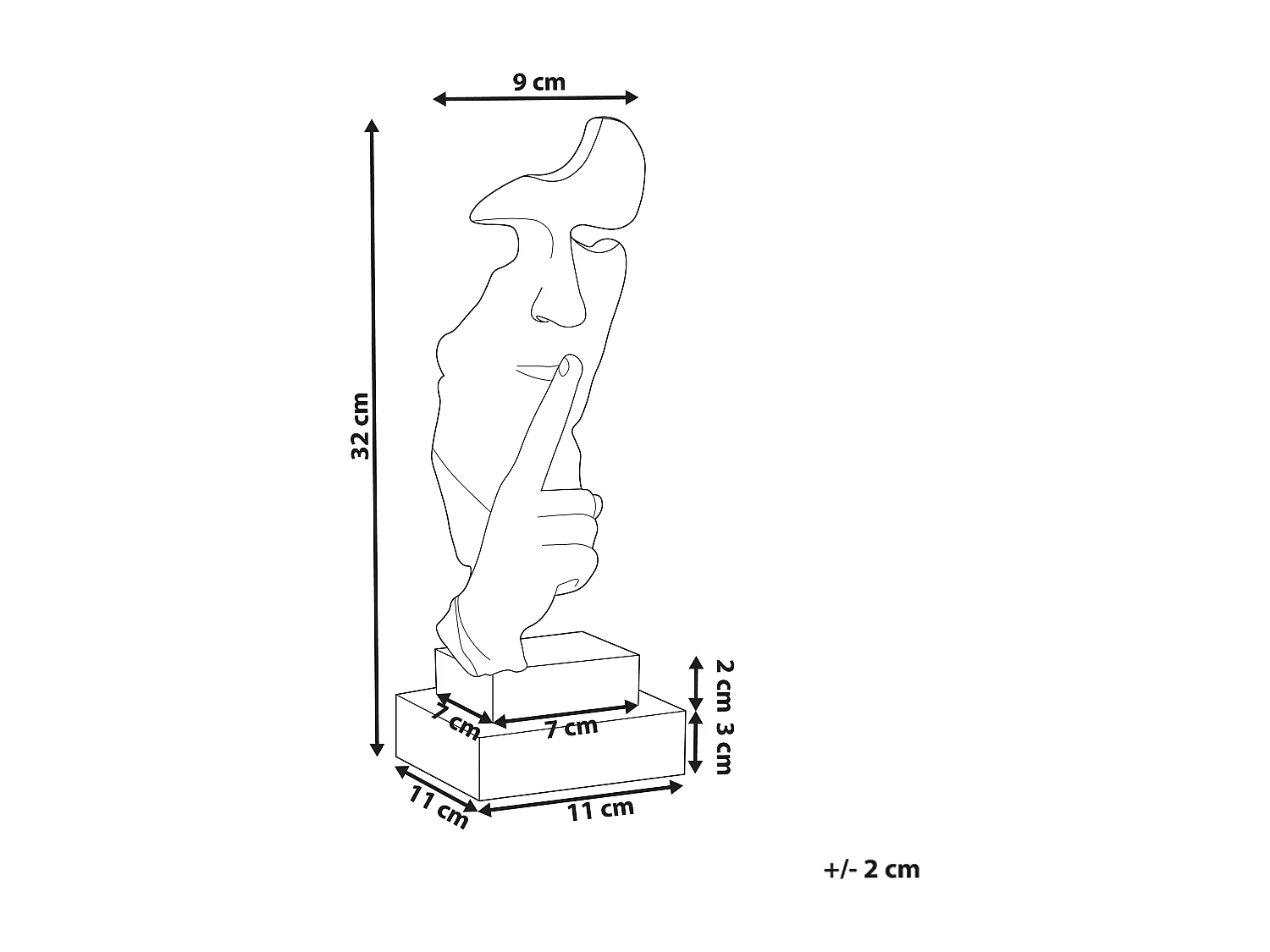 Decoratief accessoire Gezicht RAAHE Wit