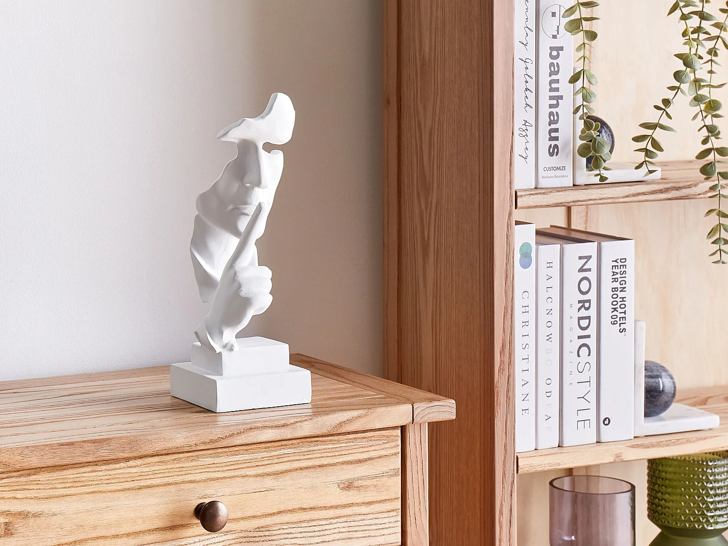 Acessório decorativo Rosto RAAHE Branco