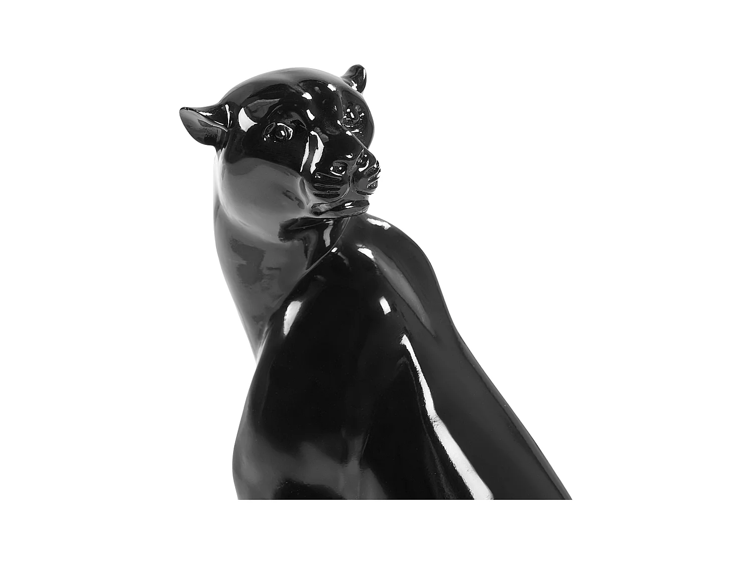 Figurka dekoracyjna Jaguar BROYE Czarny