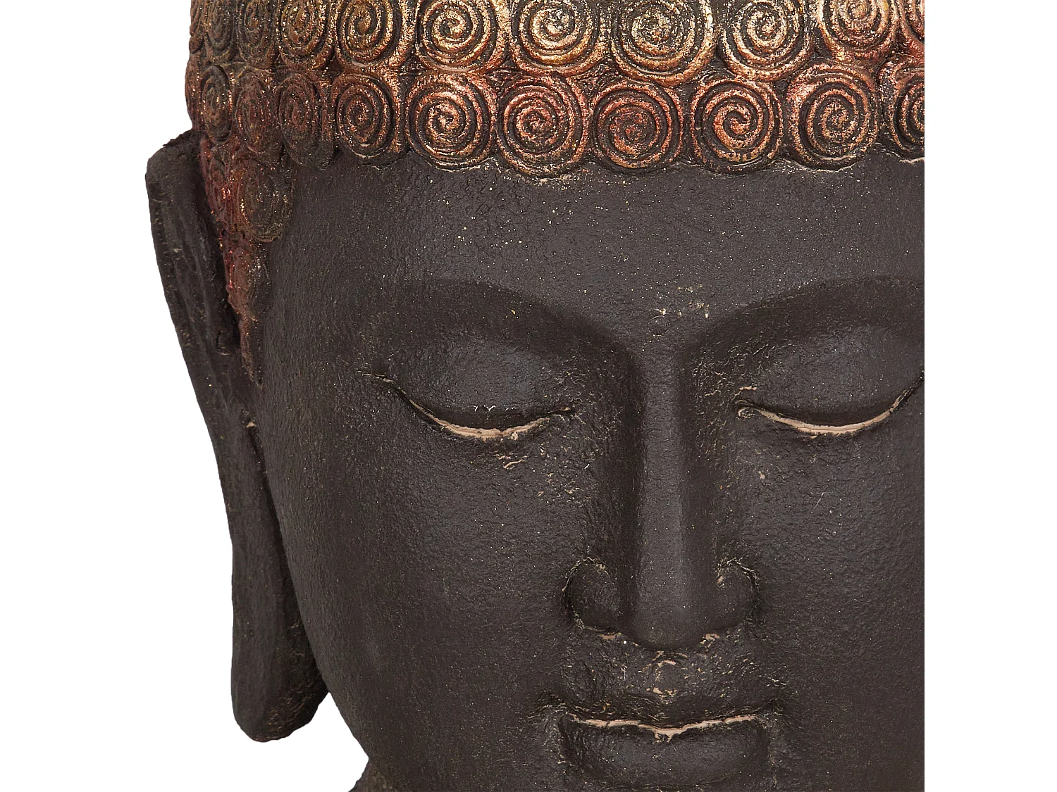 Dekofigur Buddha CARUM Keramik Schwarz
