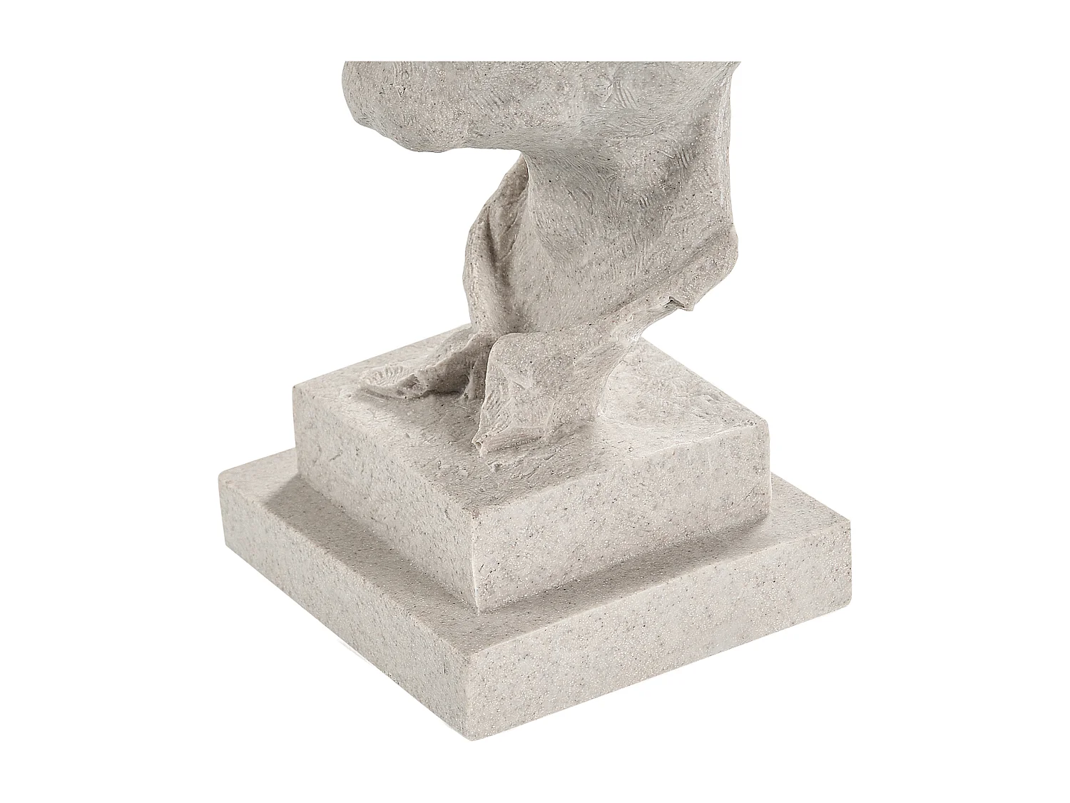 Moderne dekorative menschliche Gesichtsfigur Statuette Harz Grau Puumala