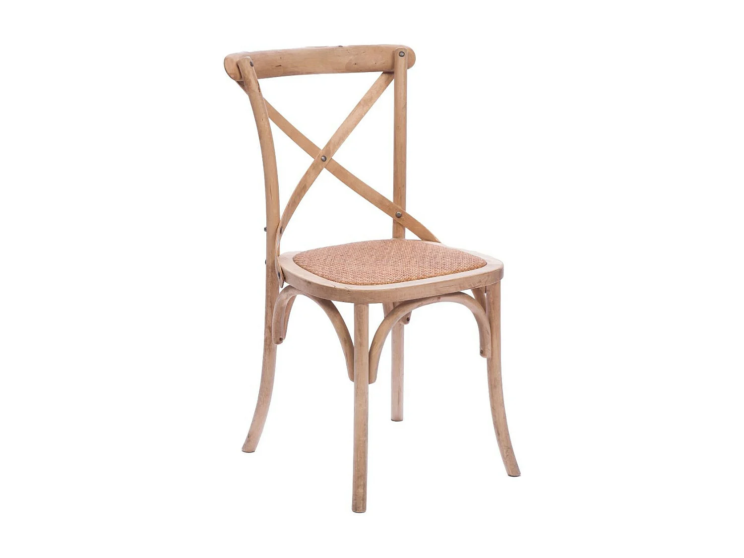 Chaises bistrot en bois massif naturel (lot de 2) - ESTAMINET