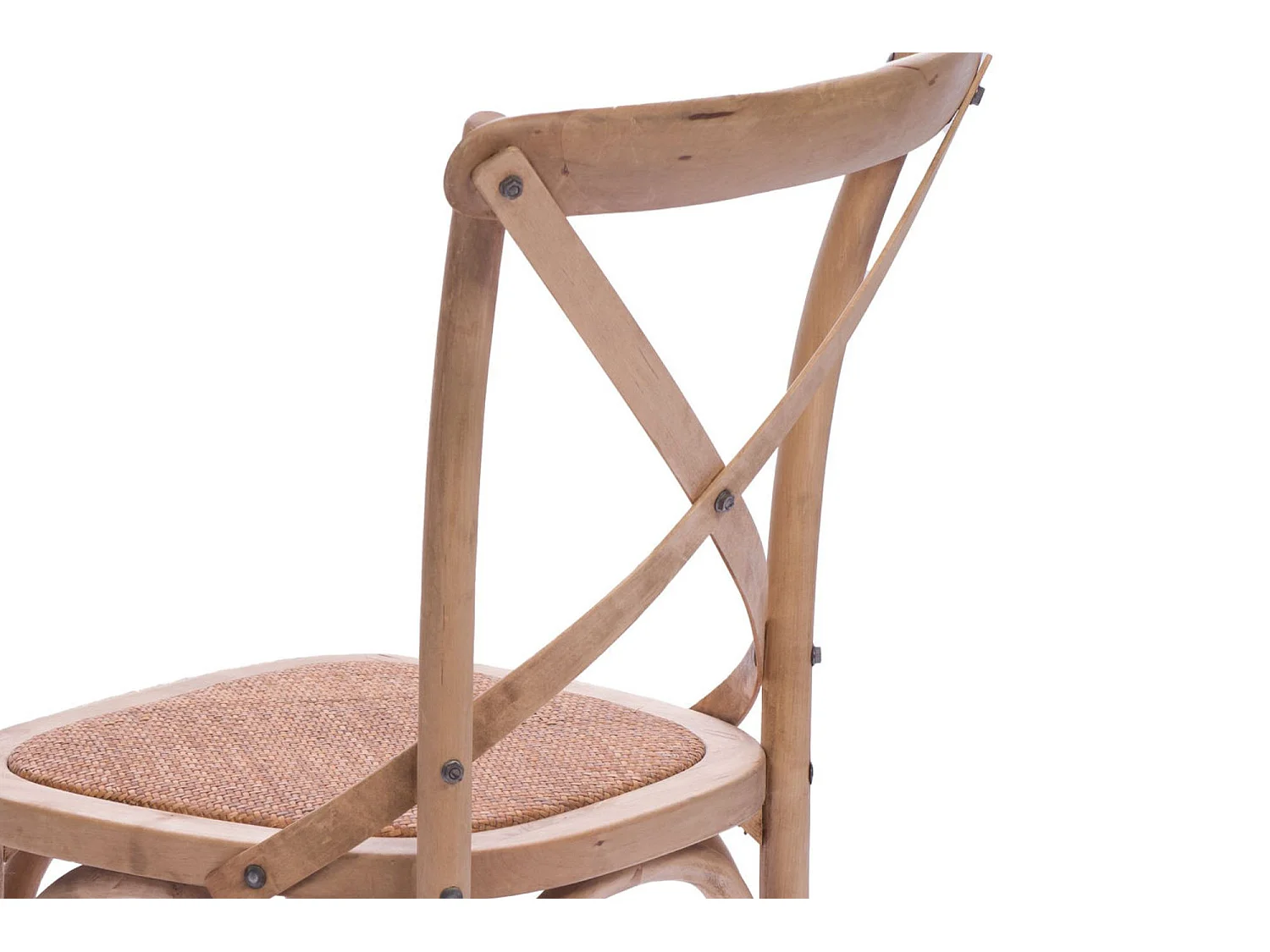 Chaises bistrot en bois massif naturel (lot de 2) - ESTAMINET