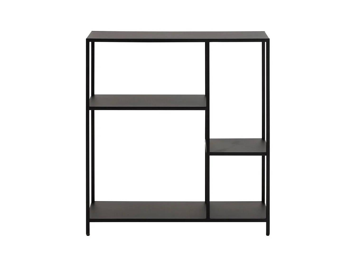 Bibliothèque scandinave en métal noir 3 tablettes - HARLOW