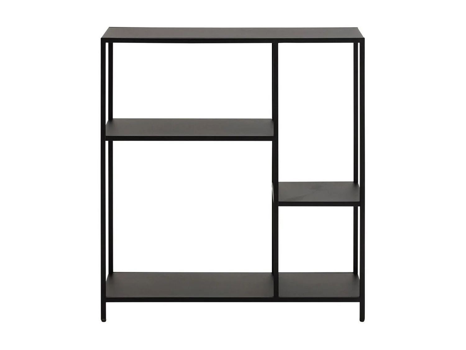 Bibliothèque scandinave en métal noir 3 tablettes - HARLOW