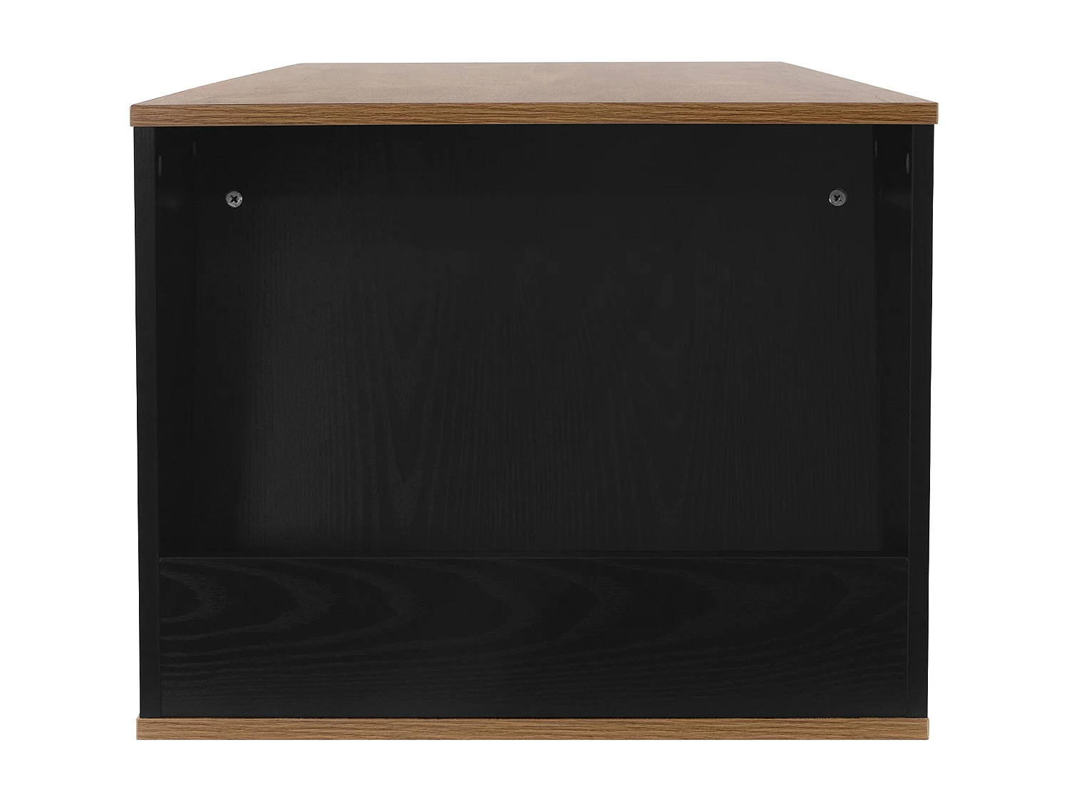 Mesa de centro marrón con estante mueble elegante auxiliar de salón 110x55x45 cm