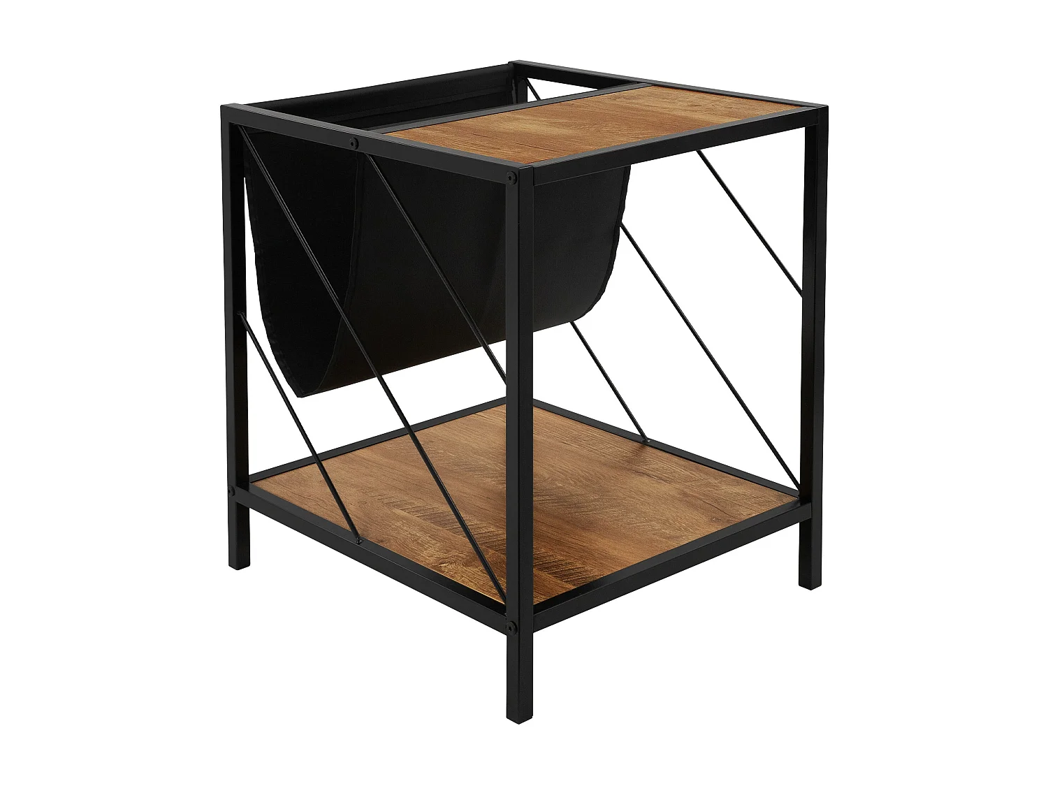 Tavolino da caffè per salotto con scomparto riviste tavolo lounge  48 x 54 cm