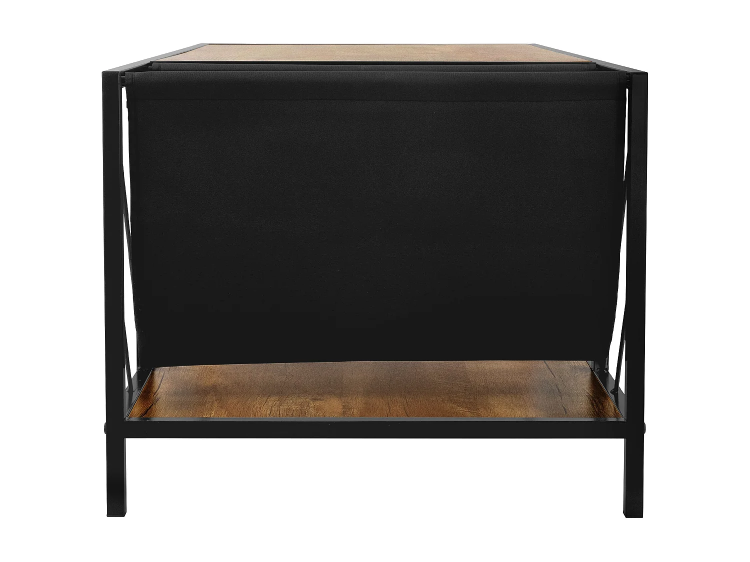 Table basse avec tiroir et porte-revues Table de salon marron 100x54x45cm