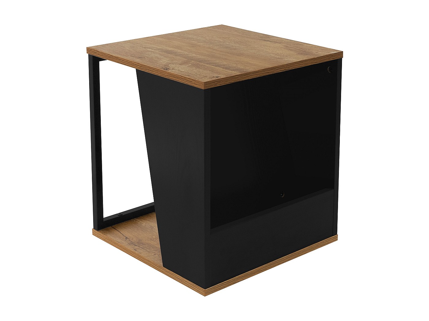 Wnutrees Tavolino Da Caffè Quadrato Con Contenitore Nascosto – Stile Rustico Con Ante A Sollevamento, Per Soggiorno, Legno Scuro - 5