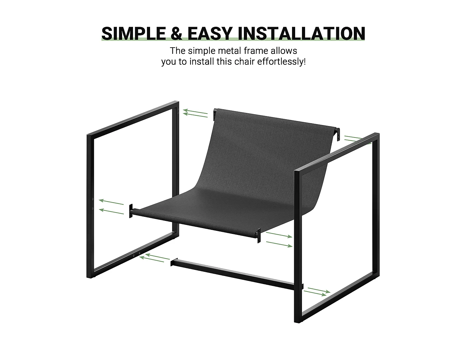 Metalen fauteuil met sherpastof, Woonkamerstoel, zitdiepte 51cm, voor woon- en slaapkamer, 78x65x80CM - Groen