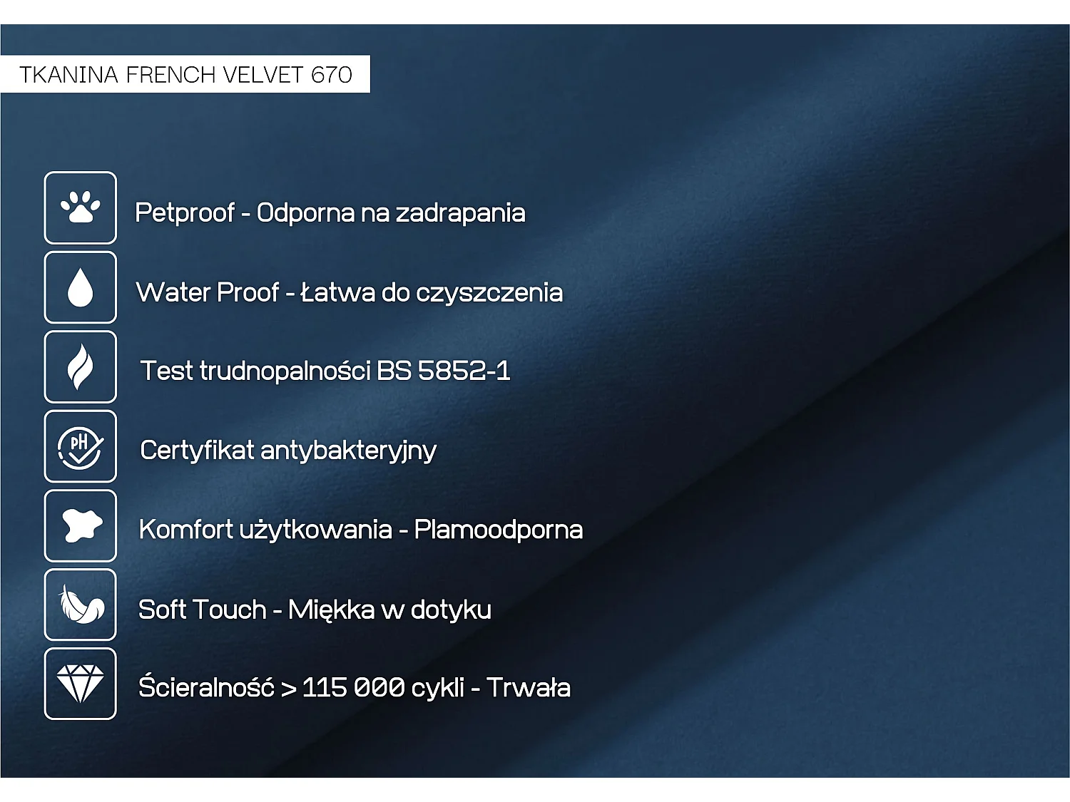 Rückenkissen Triangel für bett marineblau 200