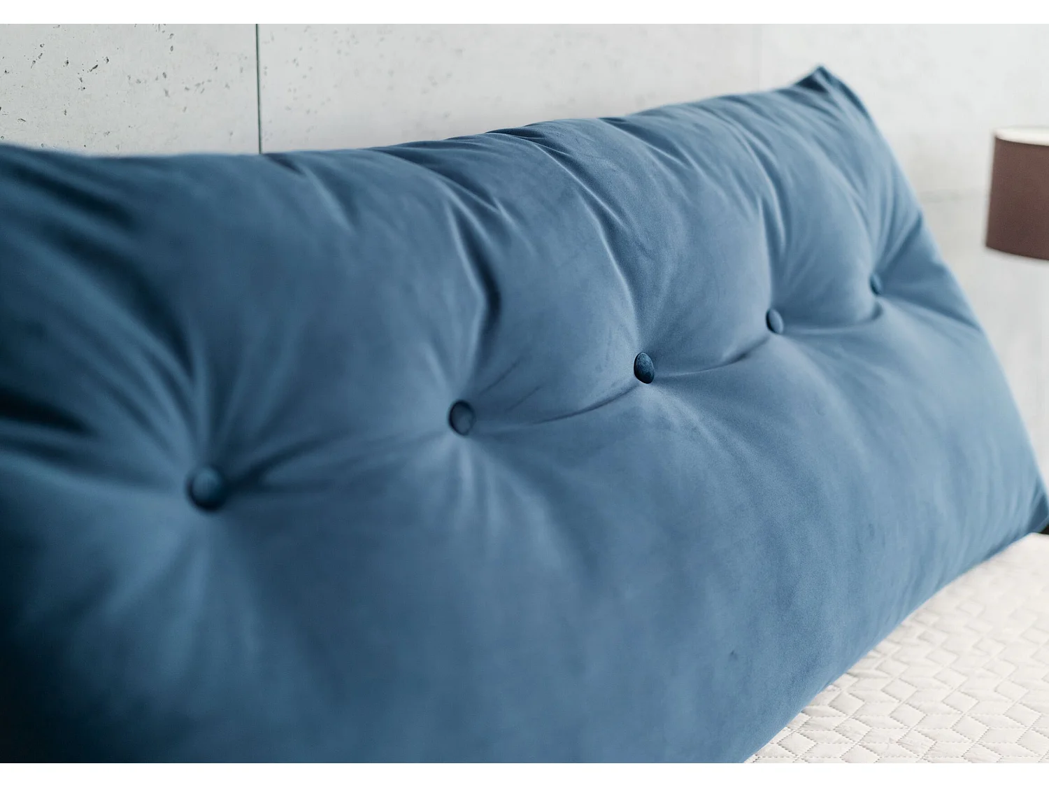 Rückenkissen Triangel für bett marineblau 200