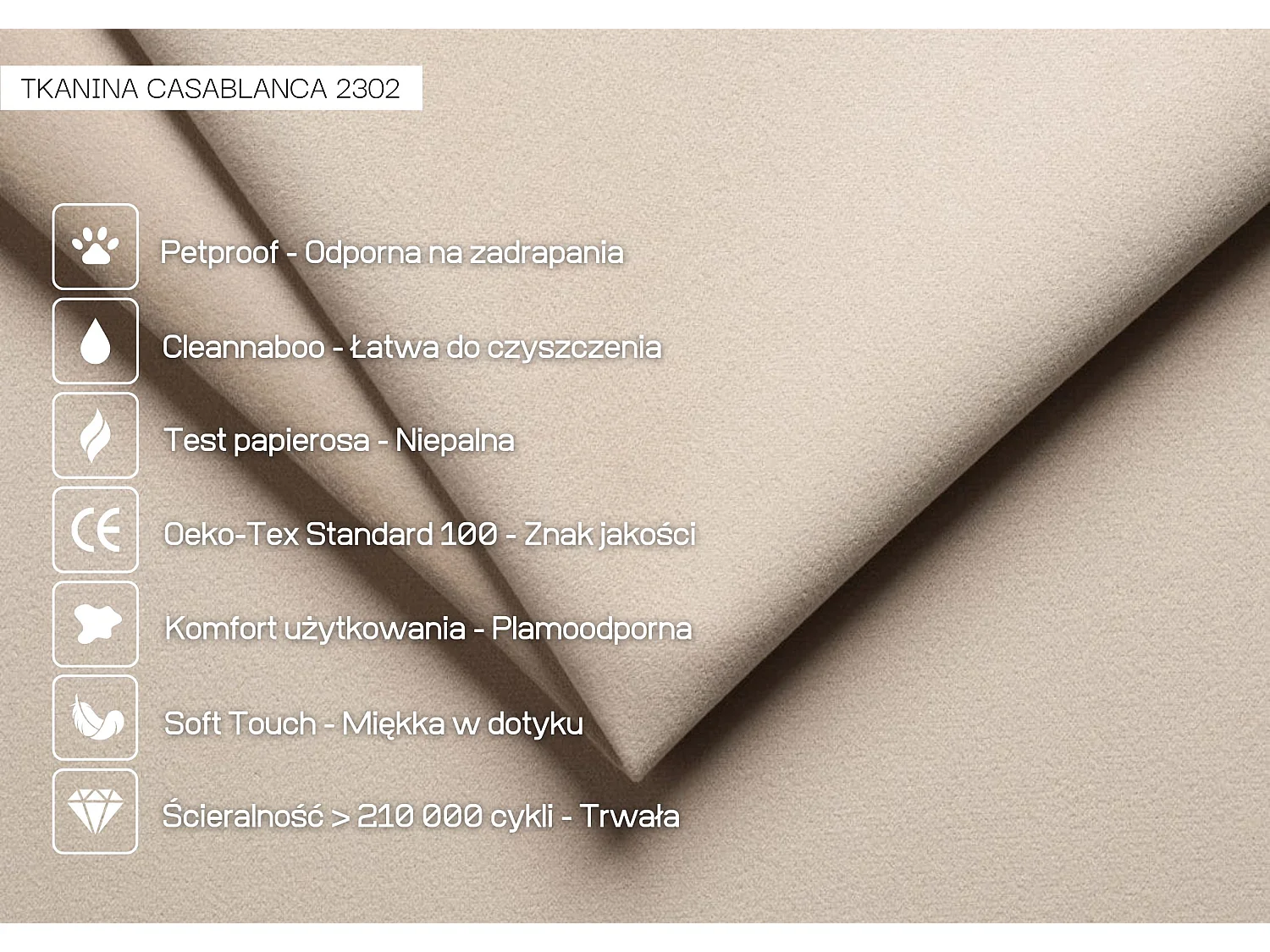 Rückenkissen Triangel für bett beige 200