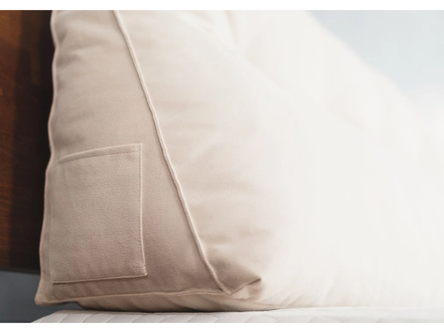 Poduszka na zagłówek PILLOW CHIC 160 beżowa