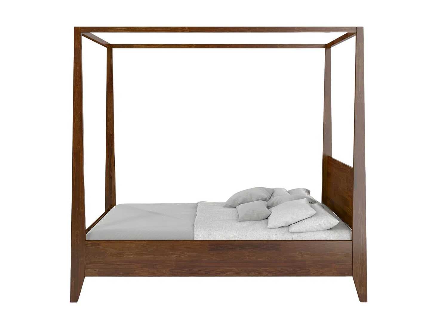 Himmelbett Canopy 180/200 in nussbaumfarbe