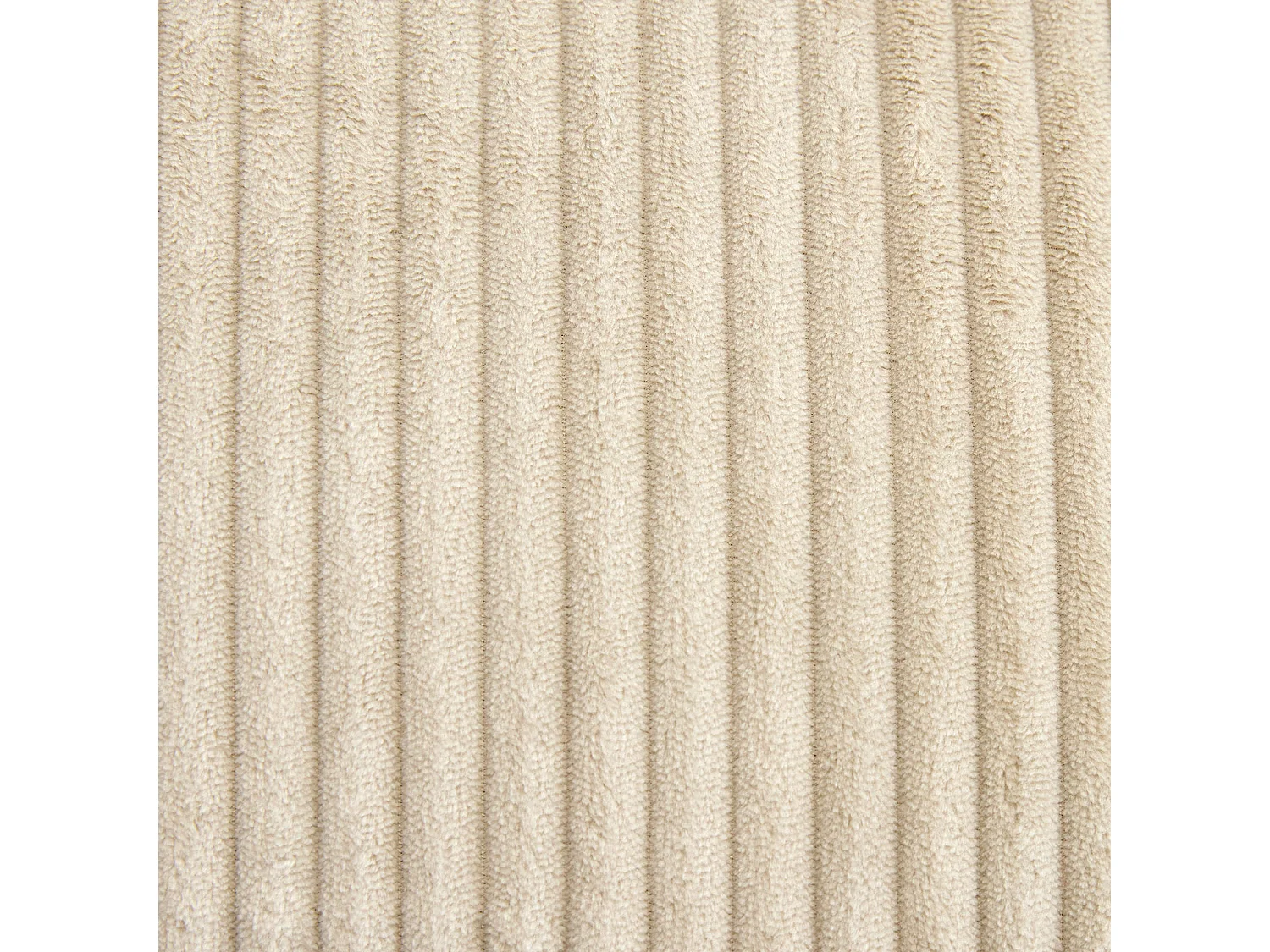 Ensemble canapé poufs 3 pièces, beige : angle, fauteuil et repose-pieds - ZEN