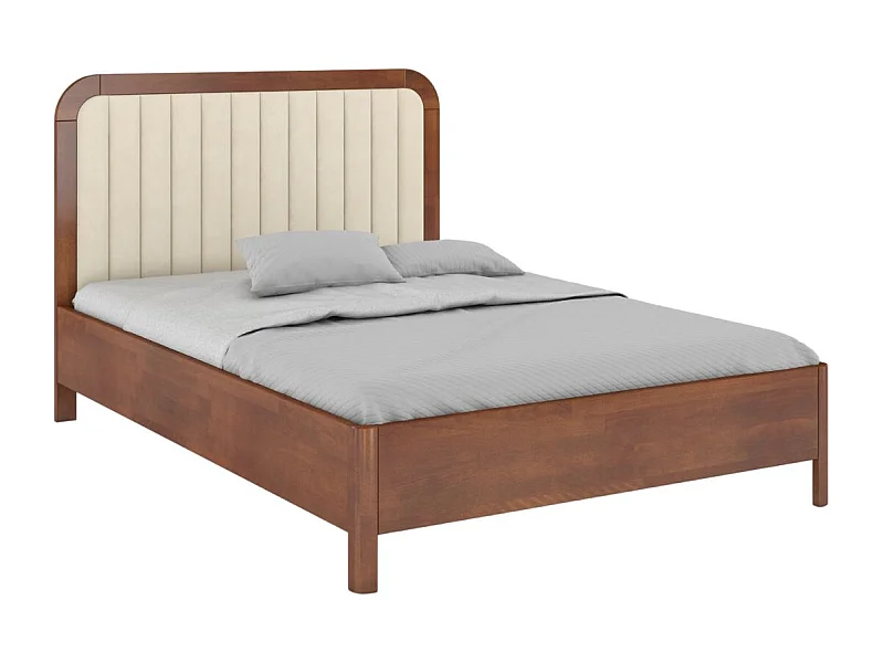 Łóżko bukowe Visby MODENA, 180X200, orzech/ecru