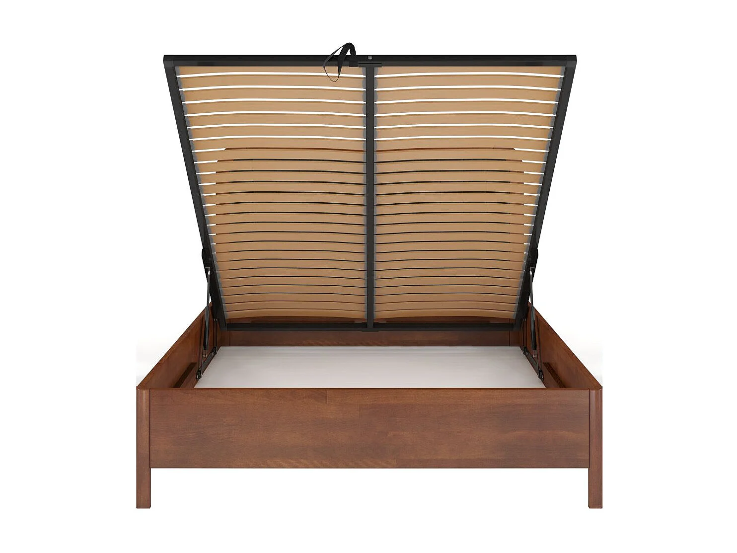 Łóżko bukowe Visby MODENA BC, 160X200, orzech/czarny