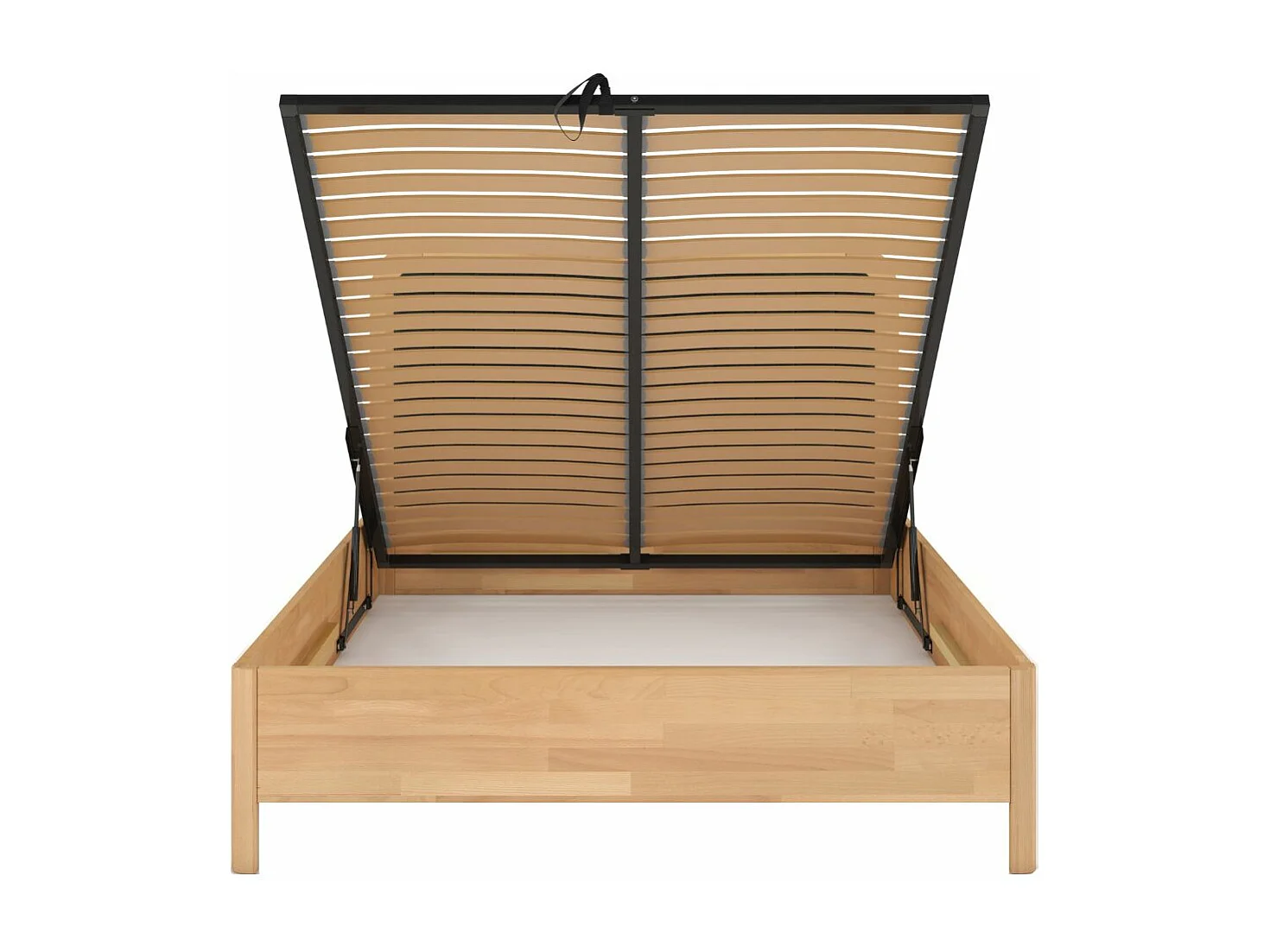 Łóżko bukowe Visby MODENA BC, 180X200, naturalny/czarny