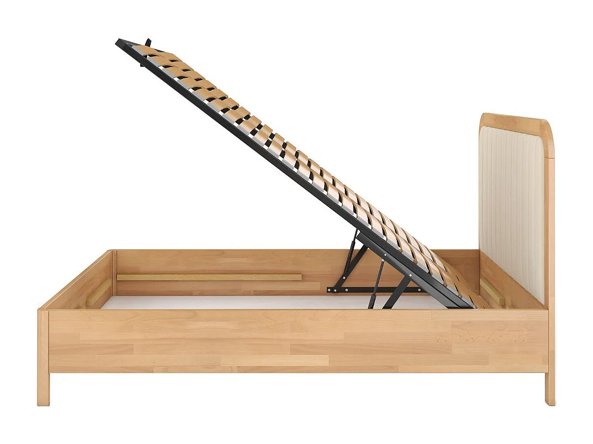 Łóżko bukowe Visby MODENA BC, 160X200, naturalny/ecru