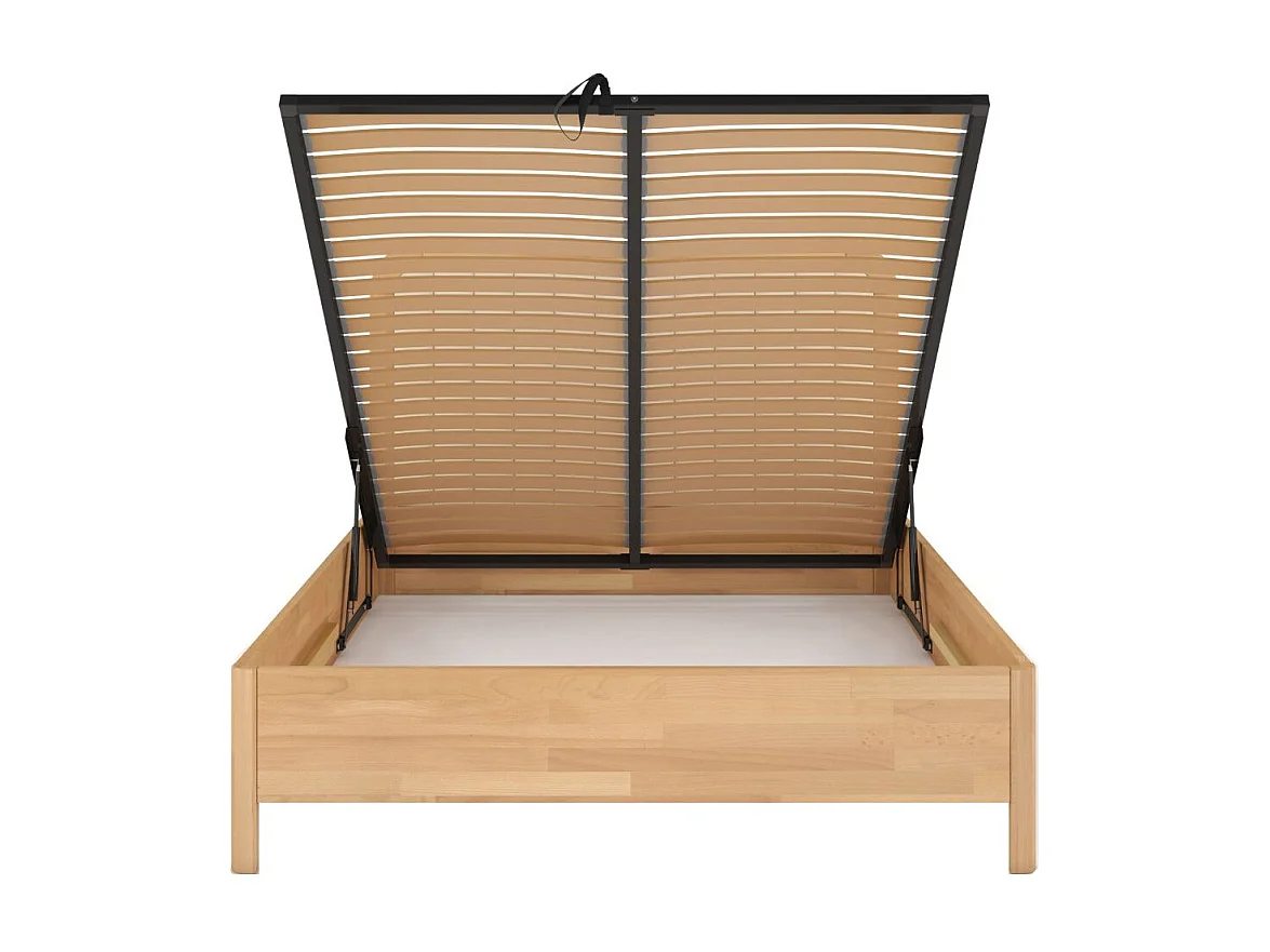 Łóżko bukowe Visby MODENA BC, 160X200, naturalny/ecru