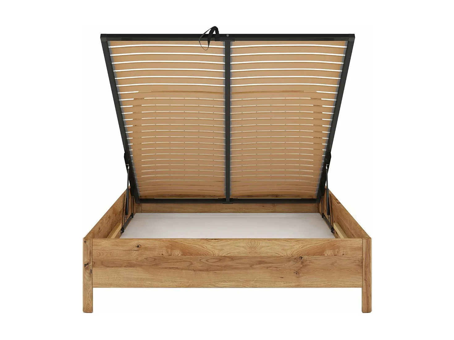 Łóżko dębowe Visby MODENA BC, 140X200, lakier naturalny/ecru