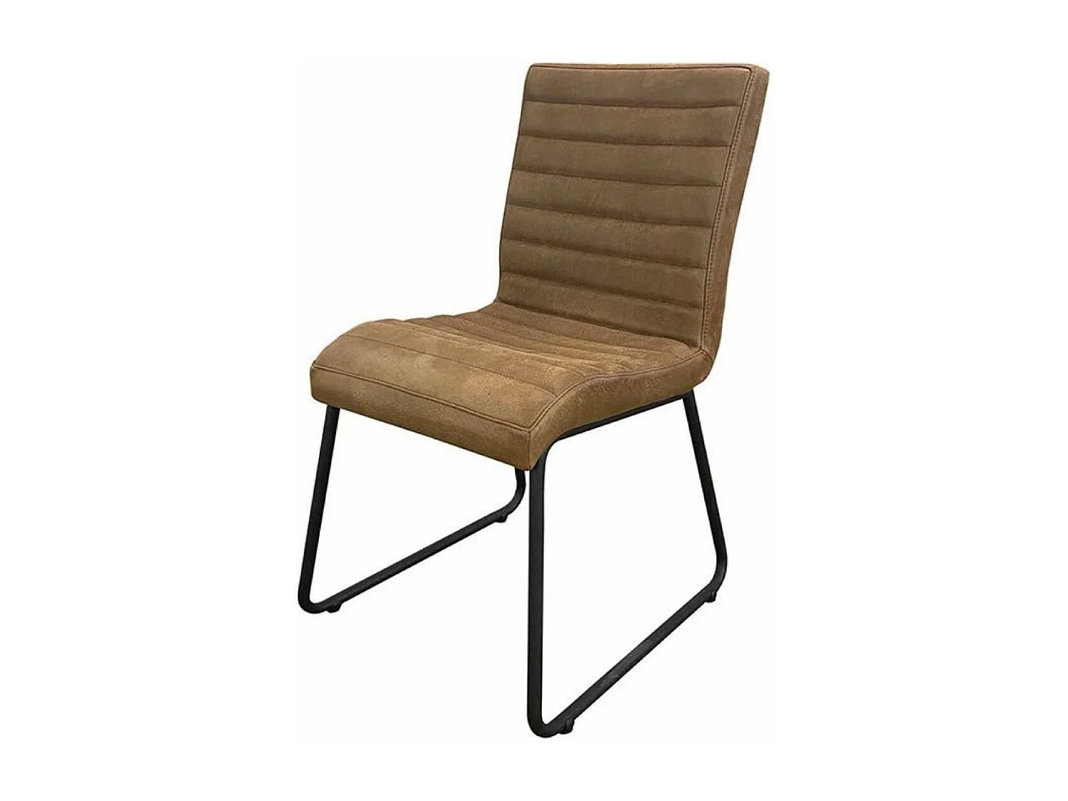 Lot de 2 chaises marcella en cuir personnalisable Cuir Marron - Les Étoffes Interior's