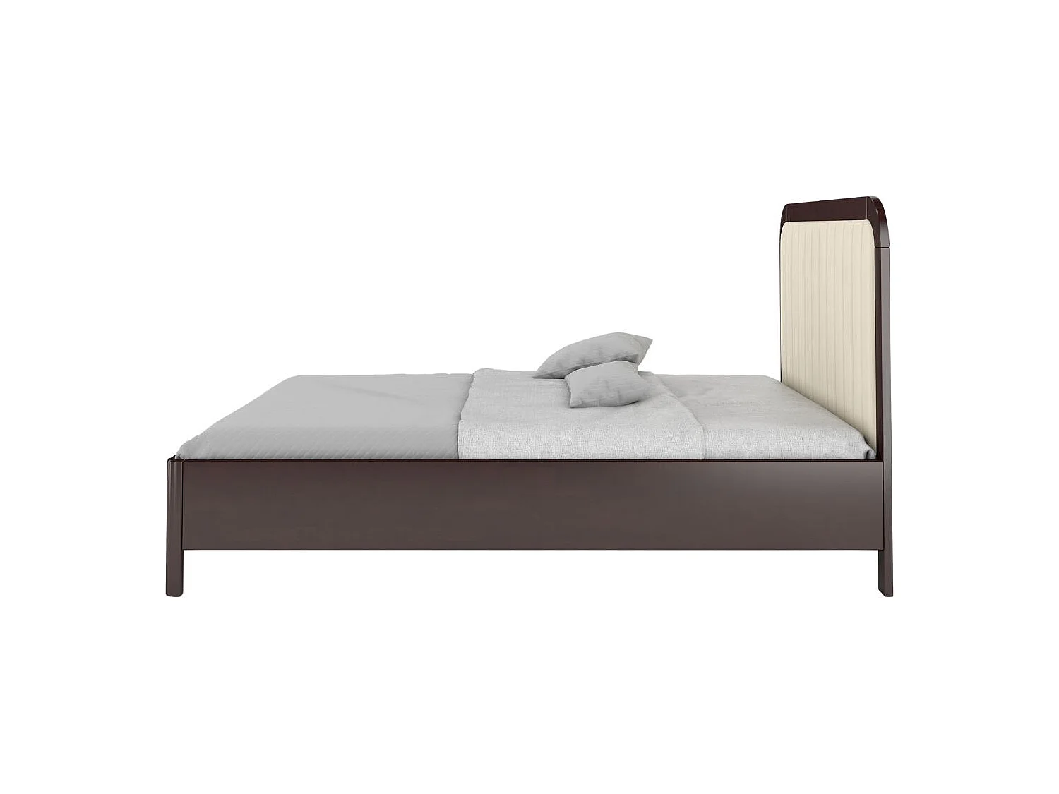 Łóżko bukowe Visby MODENA BC, 160X200, palisander/ecru