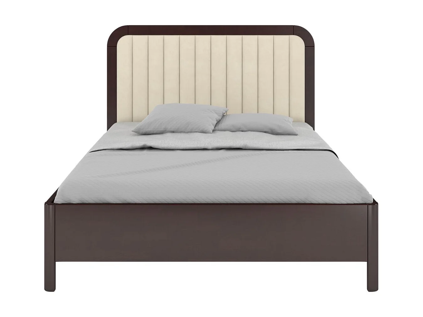 Łóżko bukowe Visby MODENA BC, 160X200, palisander/ecru