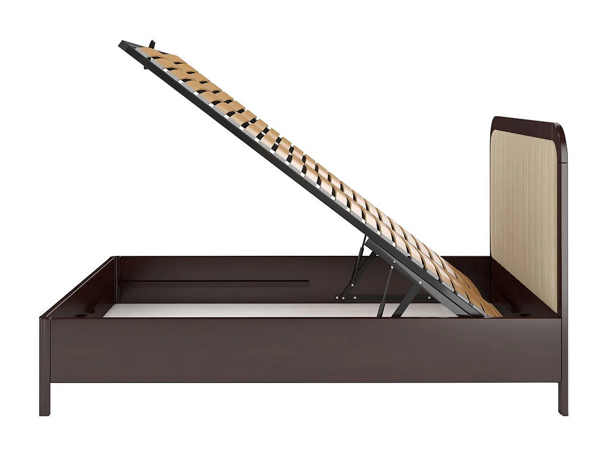 Łóżko bukowe Visby MODENA BC, 160X200, palisander/ecru