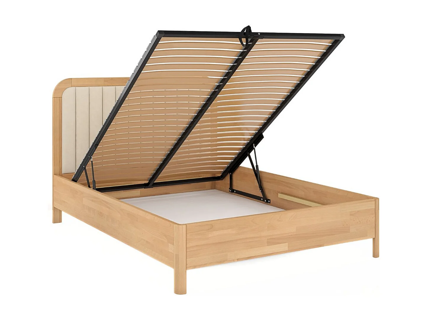 Łóżko bukowe Visby MODENA BC, 180X200, naturalny/ecru