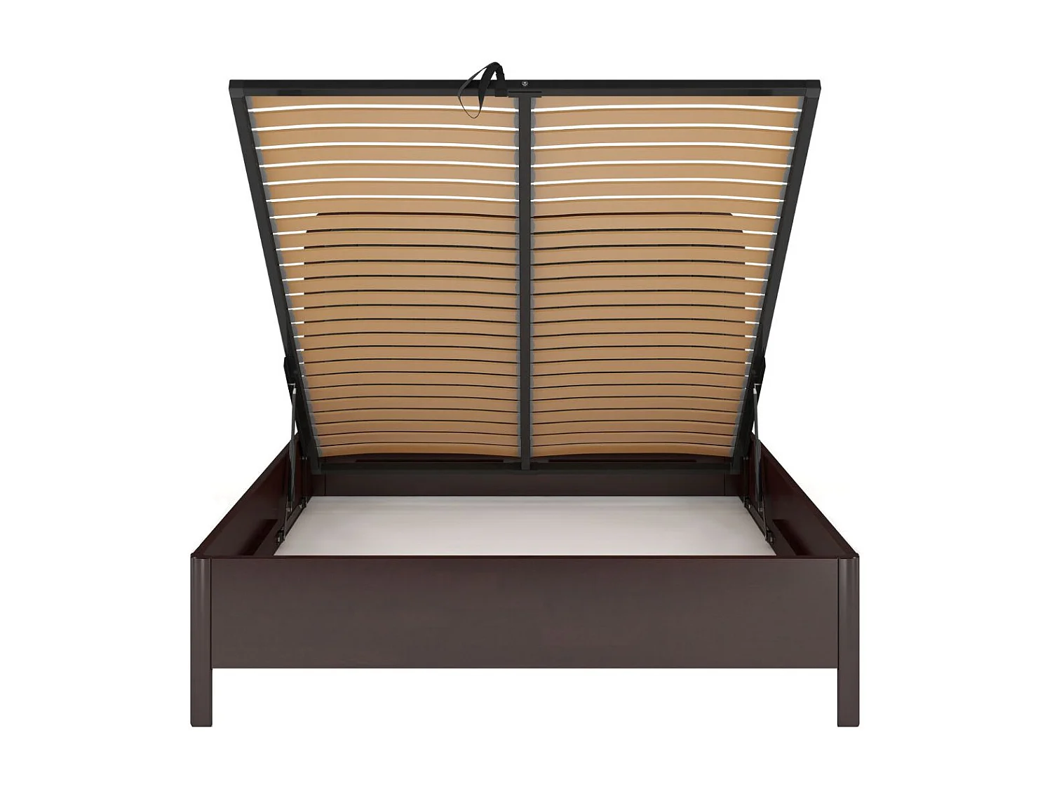 Łóżko bukowe Visby MODENA BC, 140X200, palisander/czarny