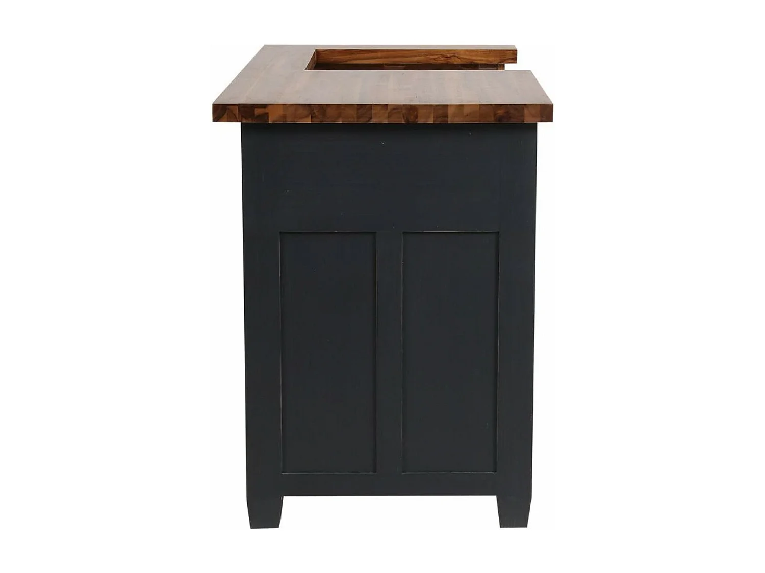 Meuble évier Bois Noir - Brocante Interior's