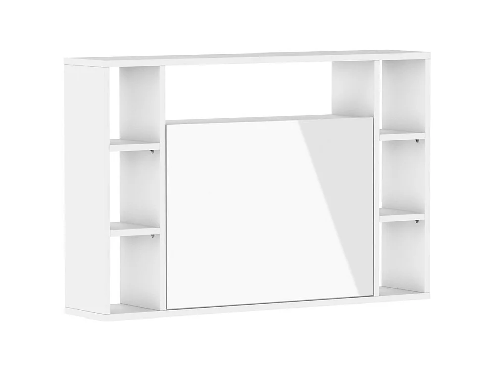 Bureau suspendu MUSE blanc mat / blanc brillant
