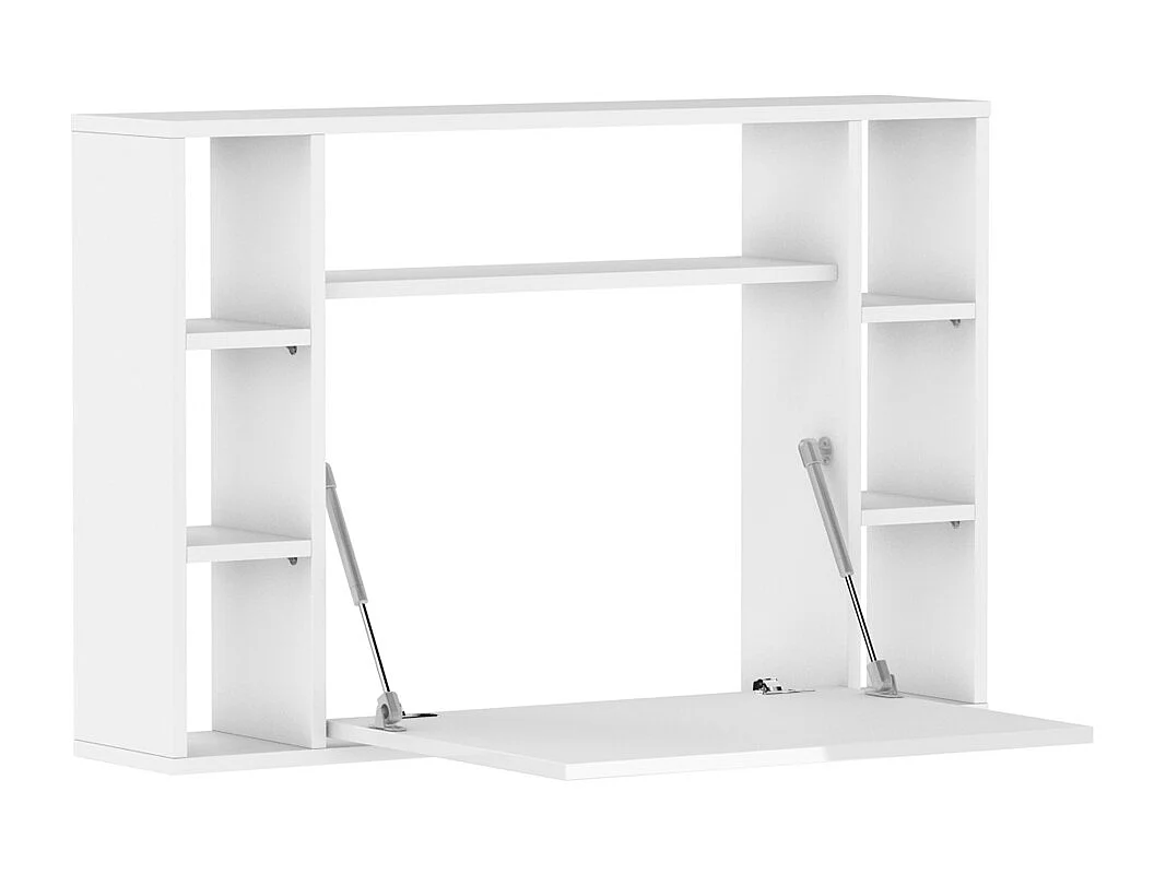 Hangend bureau MUSE wit mat / wit glanzend