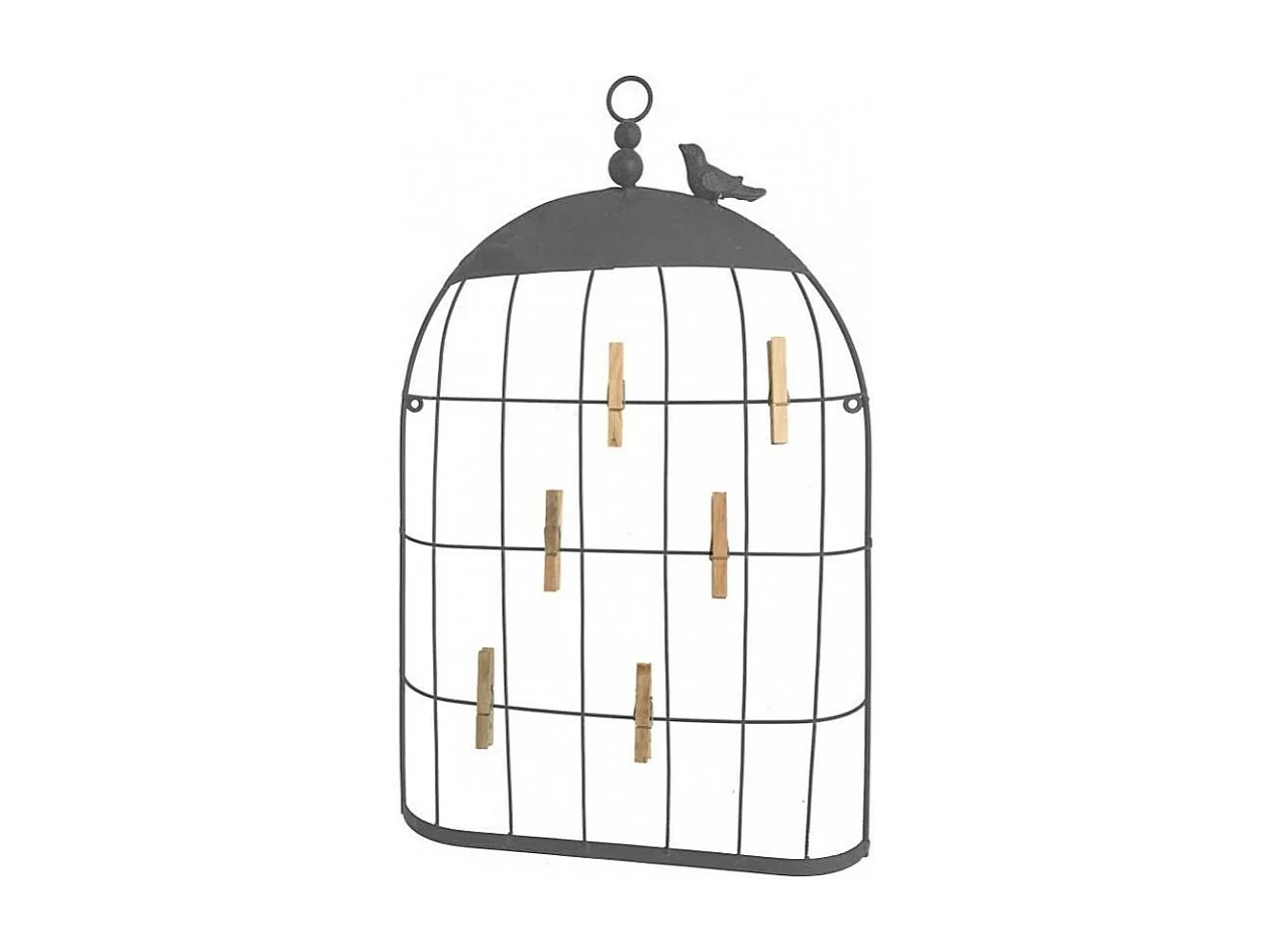 Porte photos en métal gris 55 x 36 cm