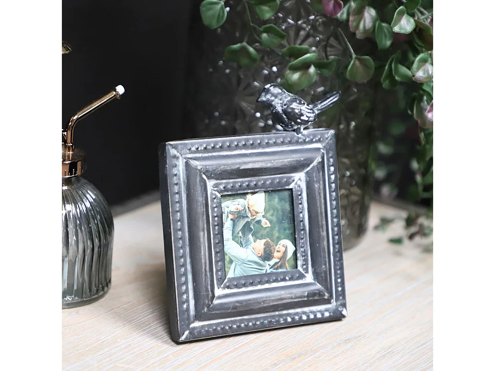 Cadre photo en métal noir 12.5 x 16