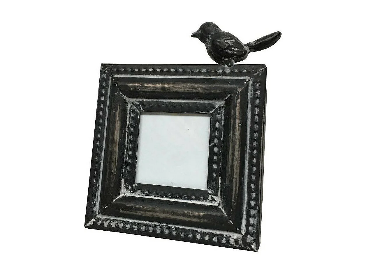 Cadre photo en métal noir 12.5 x 16