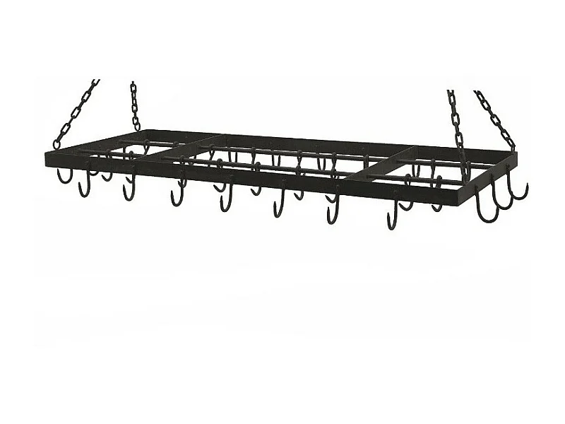 Porte jambon en fer forgé marron 120 x 52 cm