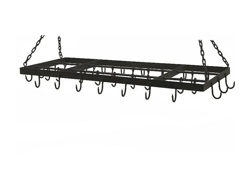 Porte jambon en fer forgé marron 120 x 52 cm