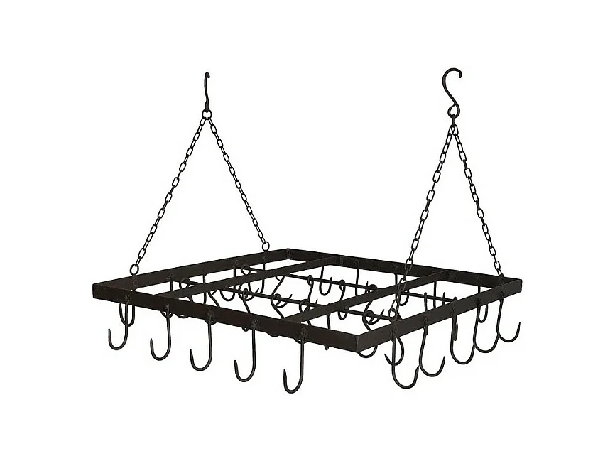 Porte jambon en fer forgé marron 65 x 66 cm