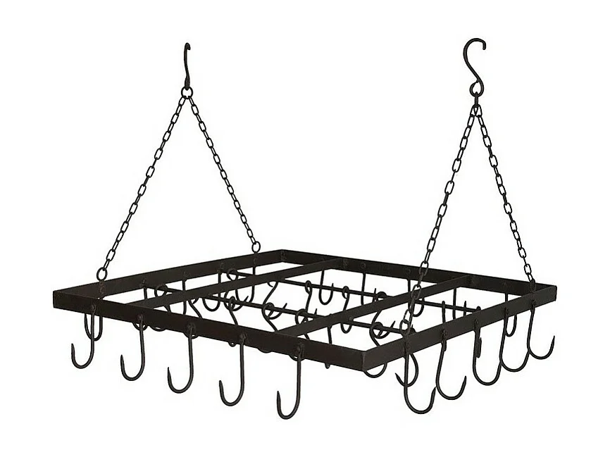 Porte jambon en fer forgé marron 65 x 66 cm