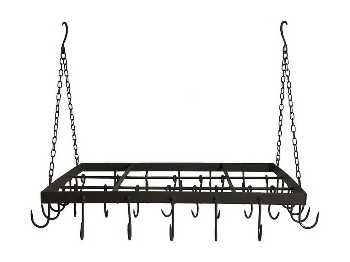 Porte jambon en fer forgé marron 65 x 66 cm
