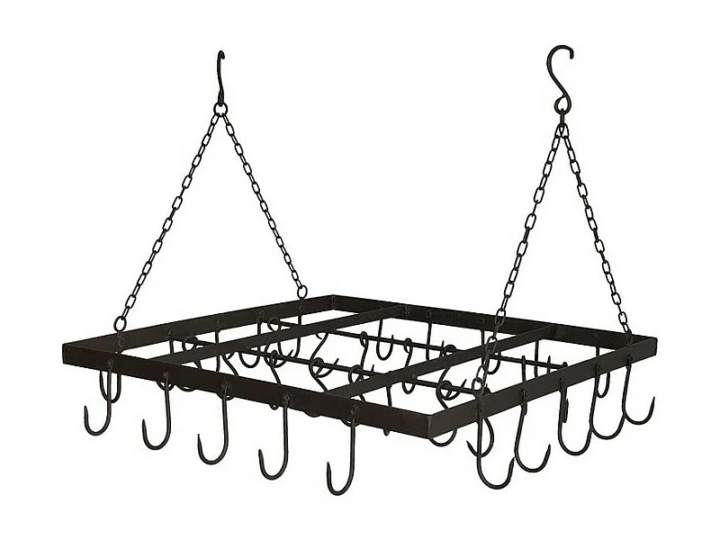 Porte jambon en fer forgé marron 65 x 66 cm