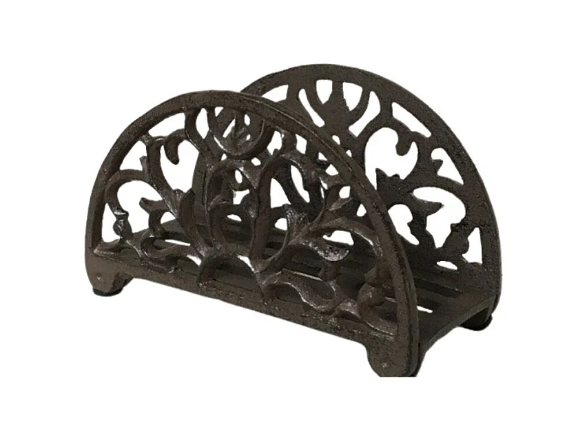 Porte éponge évier cuisine en fonte marron 13 x 7 x 6 cm
