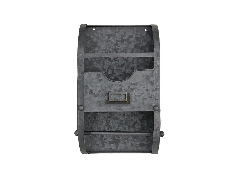 Dérouleur papier essuie tout en zinc gris 30 x 35 cm