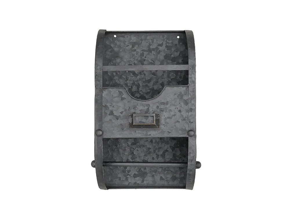 Dérouleur papier essuie tout en zinc gris 30 x 35 cm